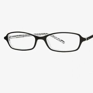 Elle Womens EL 18591 Eyeglass frames Cat eye Black FRAMES ONLY 48-16-135